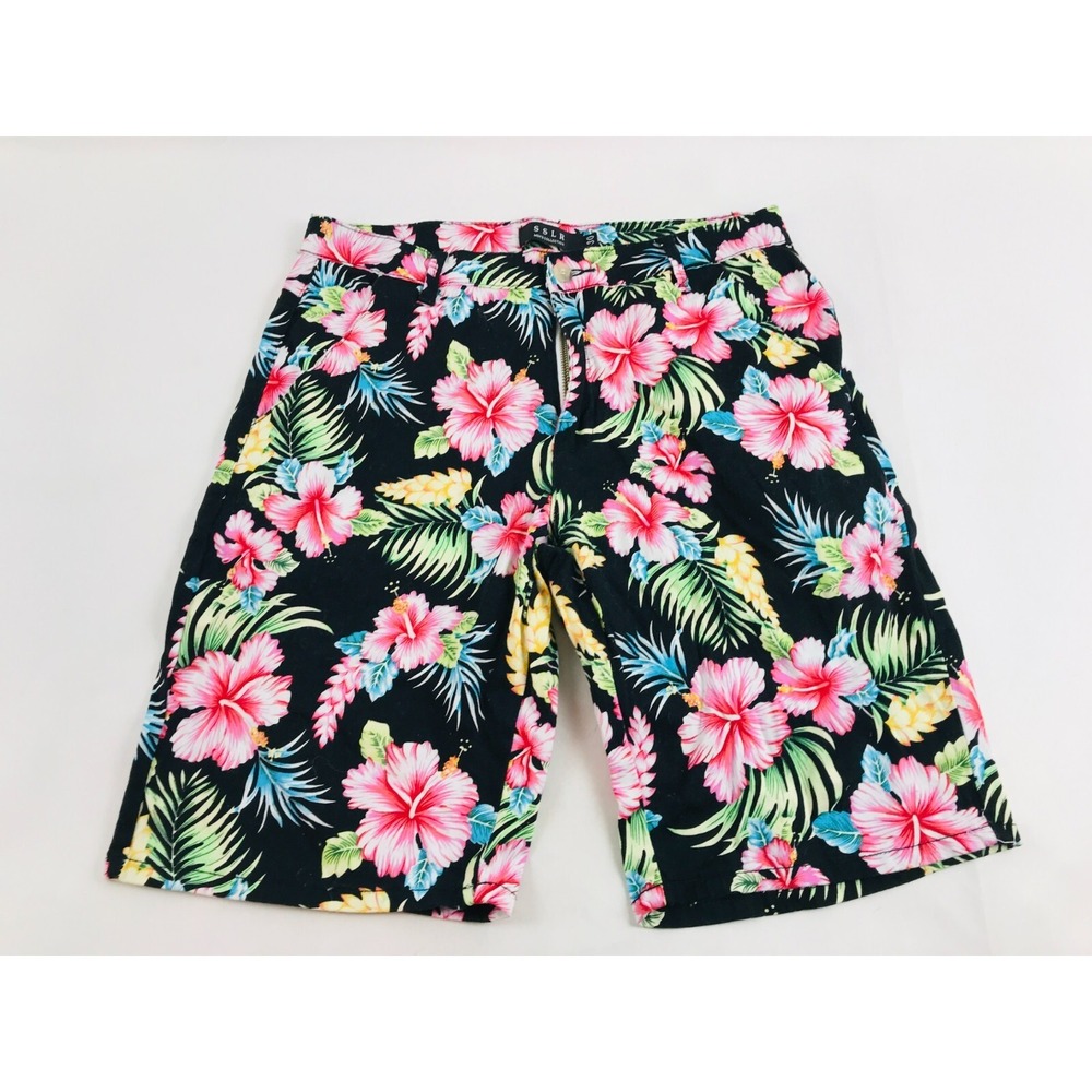 SSLR Shorts, Men's Size 30, Black Pink, Multicolor, Casual, Men's Collection